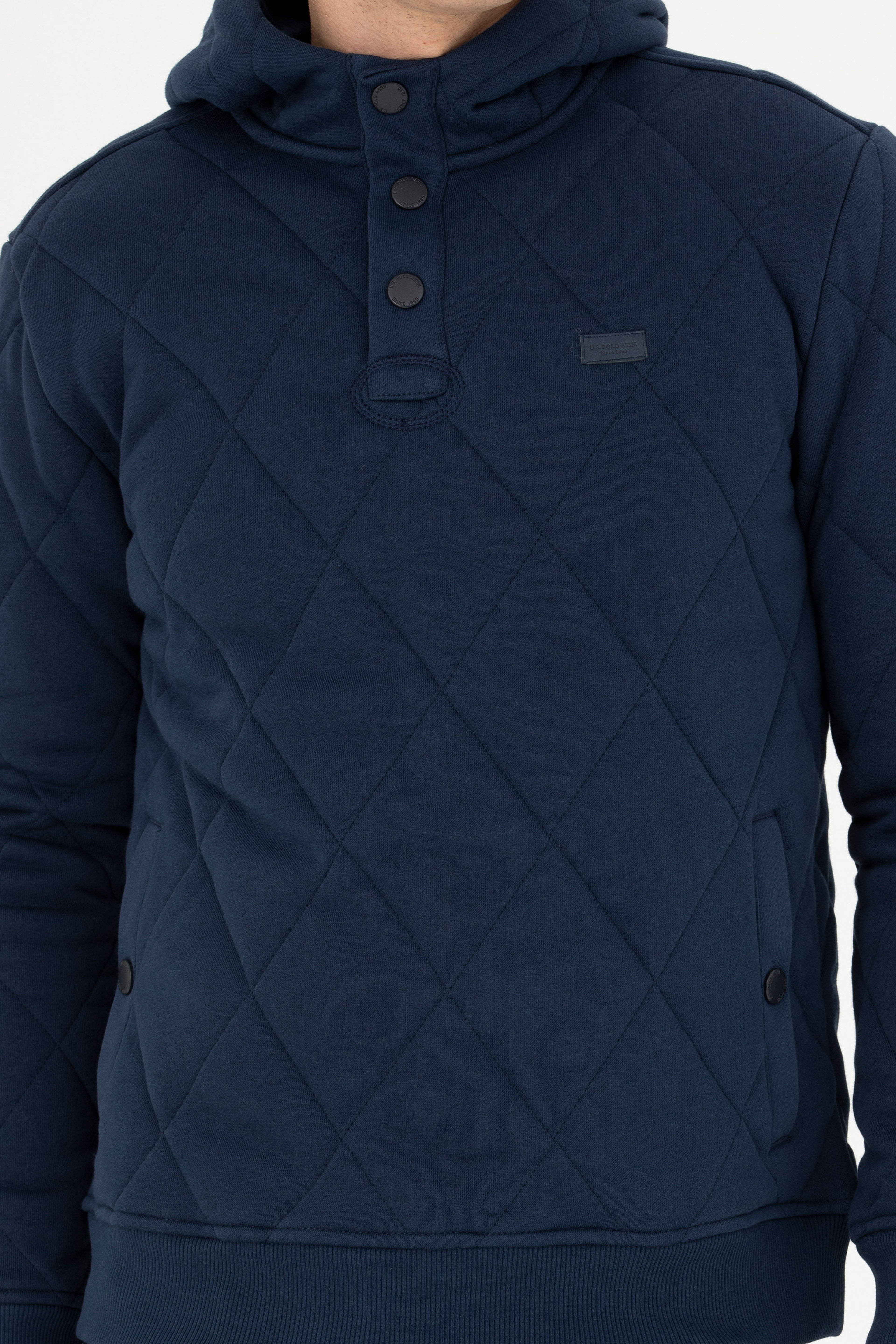 Erkek Lacivert Sweatshirt - Image 6