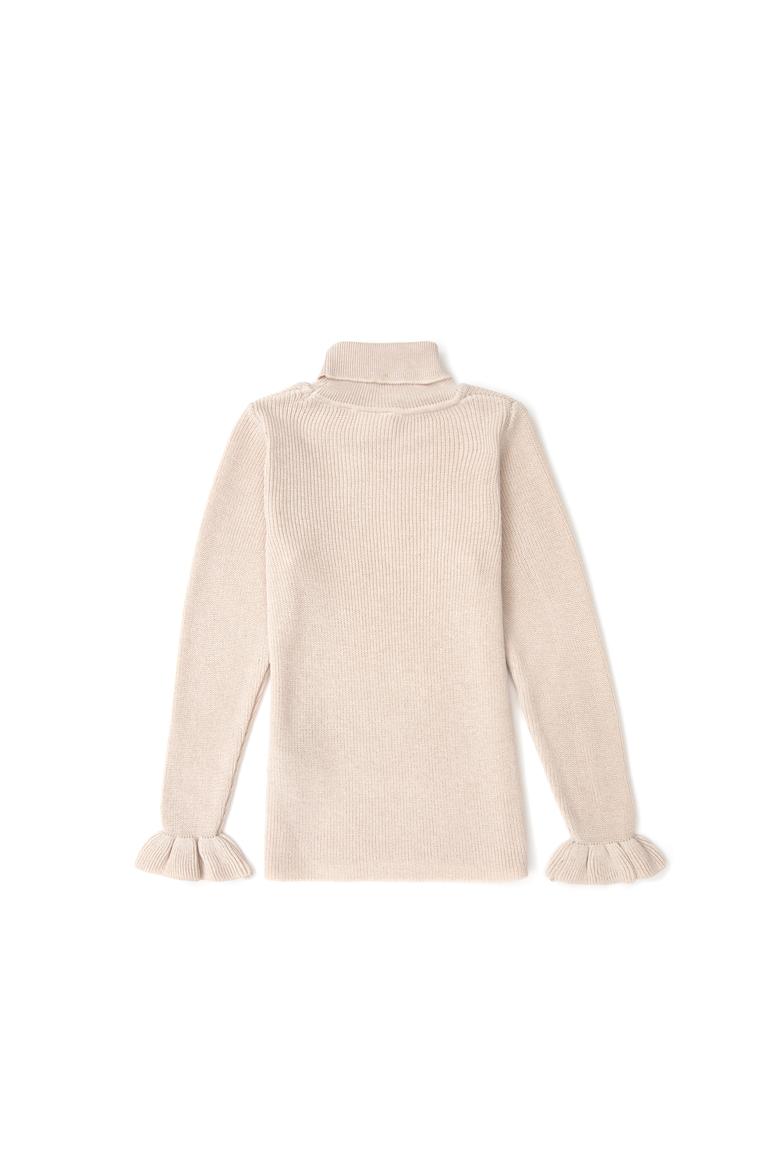 Kız Çocuk Krem Melanj Kazak - 50277085004