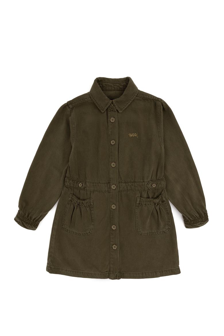 Kız Çocuk Haki Jean Elbise - 50272317001