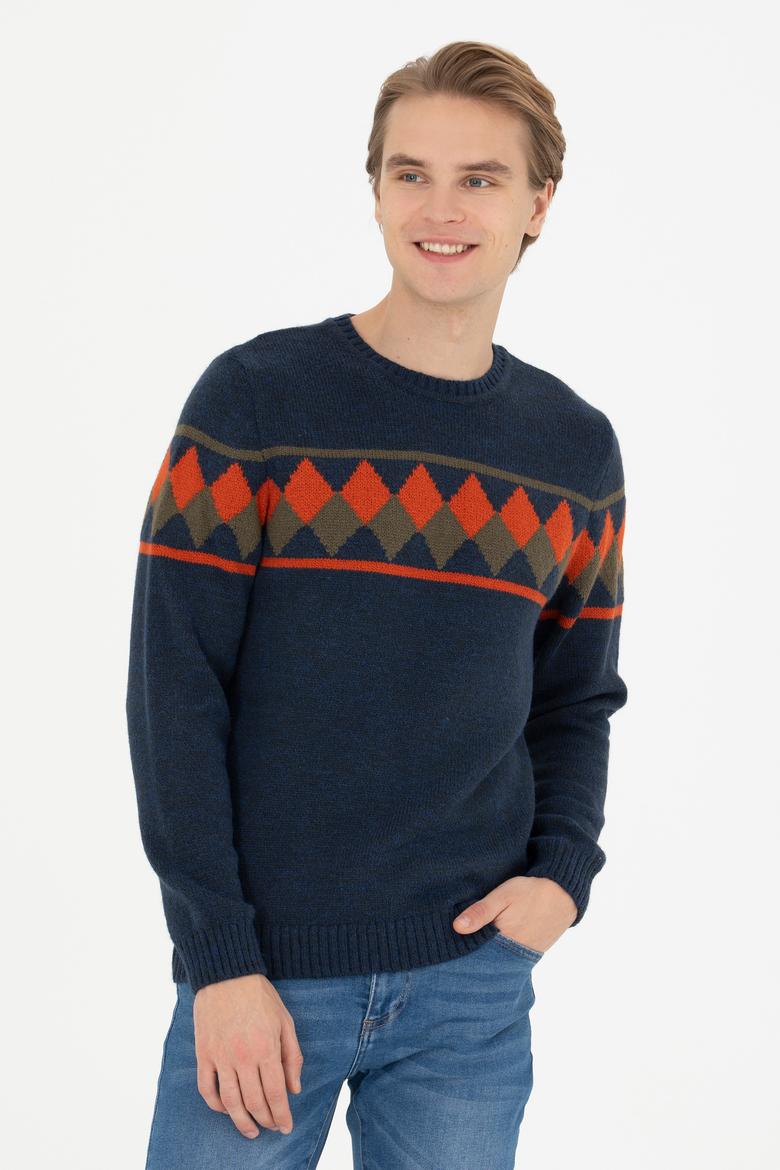 Erkek Lacivert Kazak - 50279603006