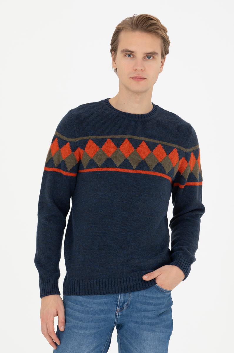 Erkek Lacivert Kazak