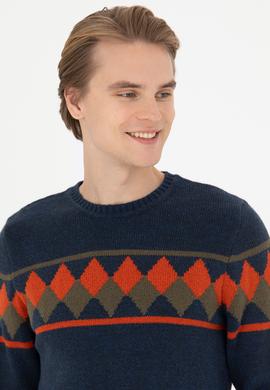 Erkek Lacivert Kazak - 50279603006