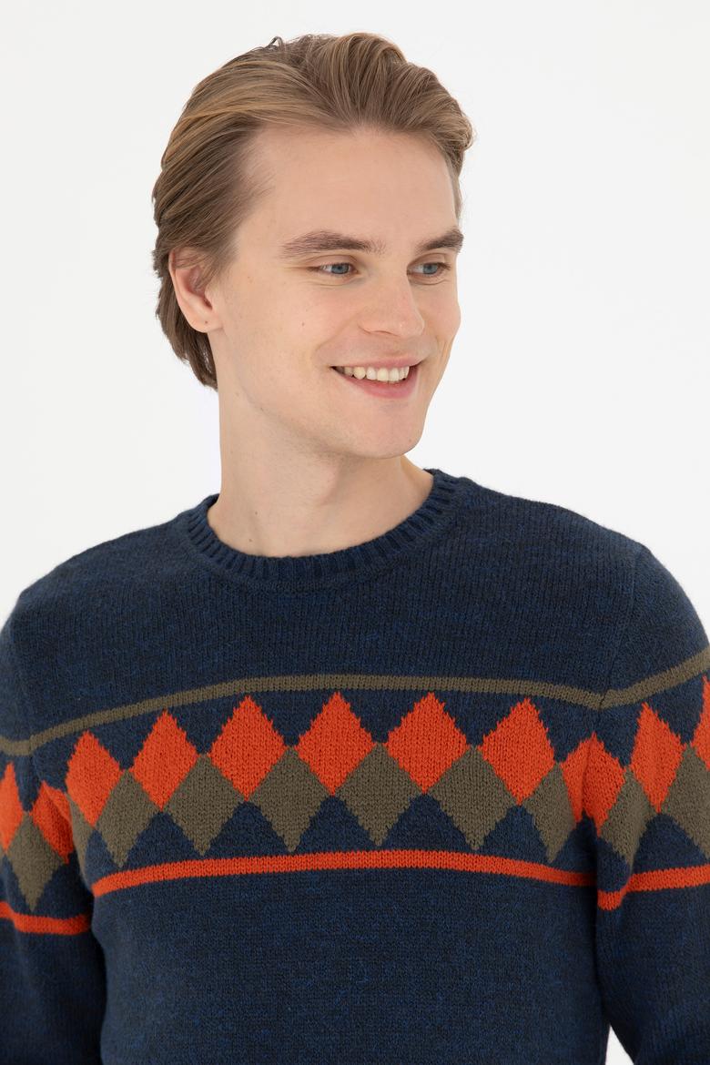 Erkek Lacivert Kazak - 50279603006