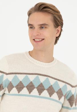 Erkek Krem Melanj Kazak - 50279603017