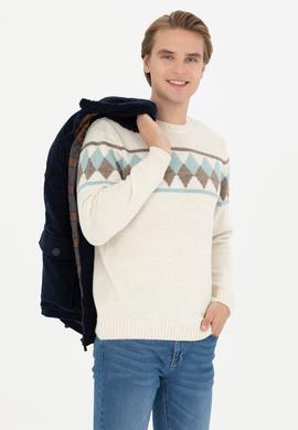 Erkek Krem Melanj Kazak - 50279603017