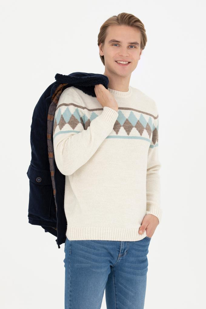 Erkek Krem Melanj Kazak