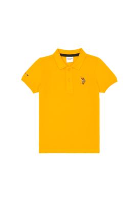 Erkek Çocuk Turuncu Basic Polo Yaka Tişört - 50284814025