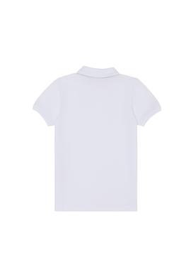 Erkek Çocuk Beyaz Basic Polo Yaka Tişört - 50284814051