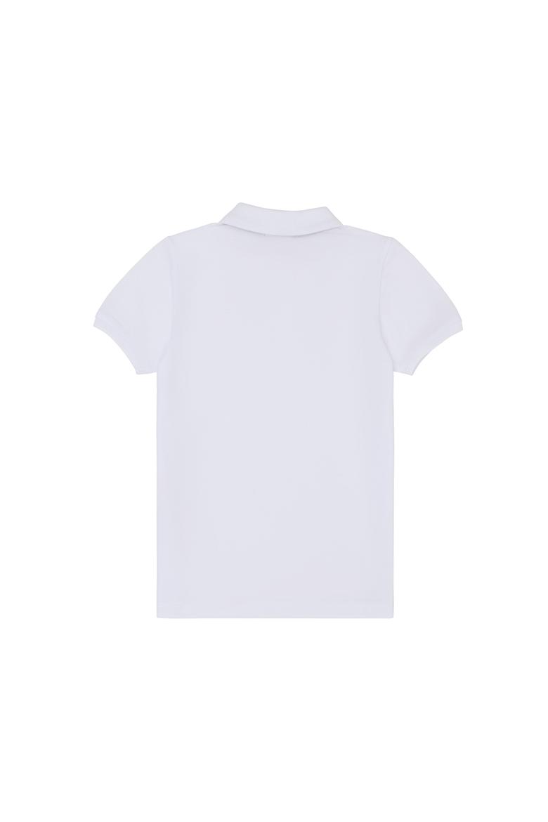 Erkek Çocuk Beyaz Basic Polo Yaka Tişört - 50284814051