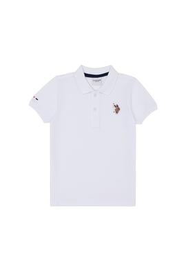 Erkek Çocuk Beyaz Basic Polo Yaka Tişört - 50284814051