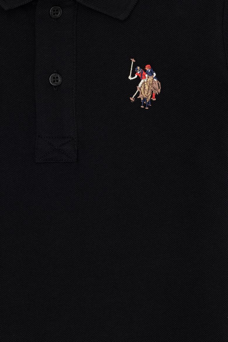 Erkek Çocuk Siyah Basic Polo Yaka Tişört - 50284814089