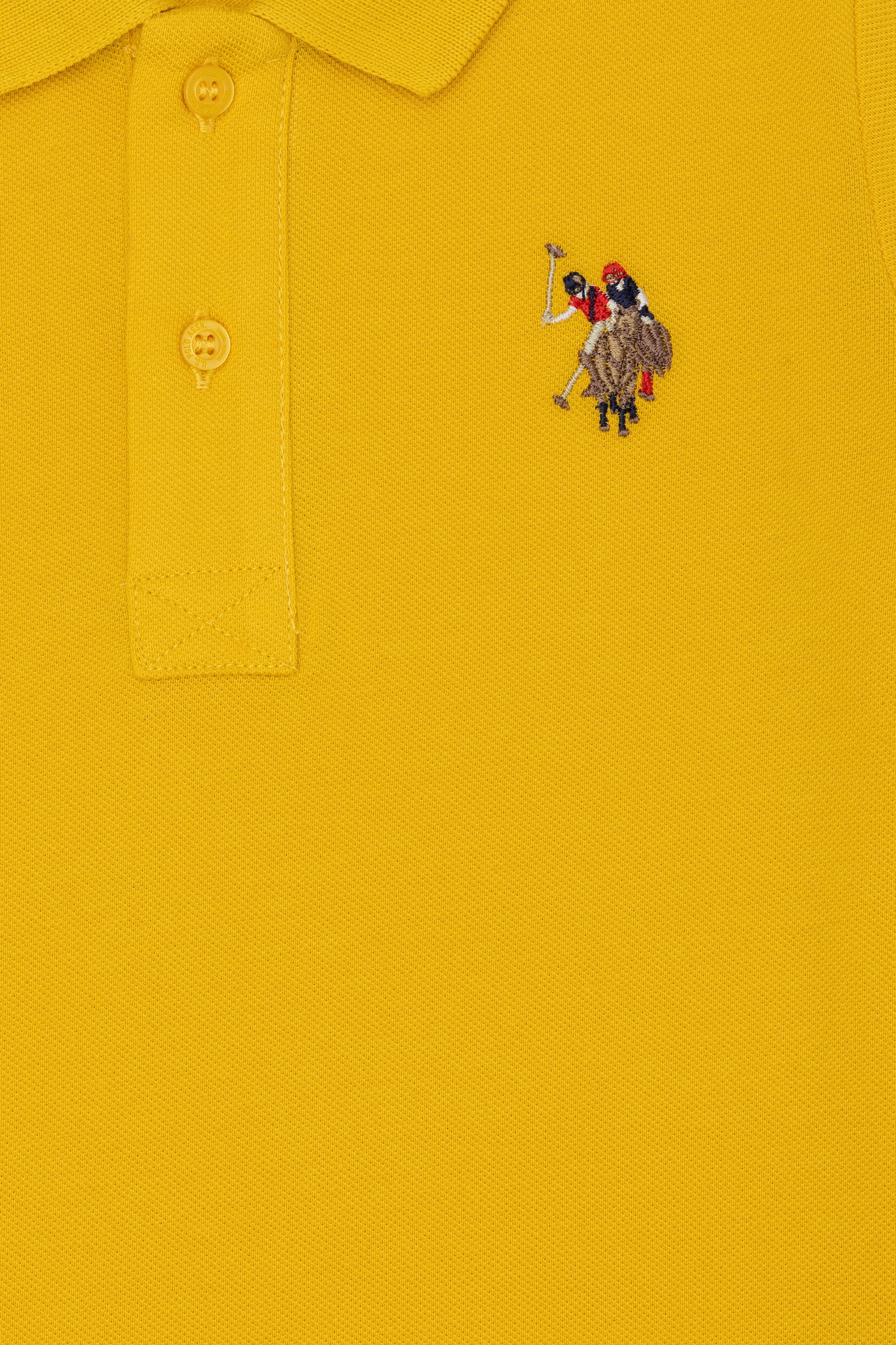 Erkek Çocuk Safran Basic Polo Yaka Tişört - Image 4