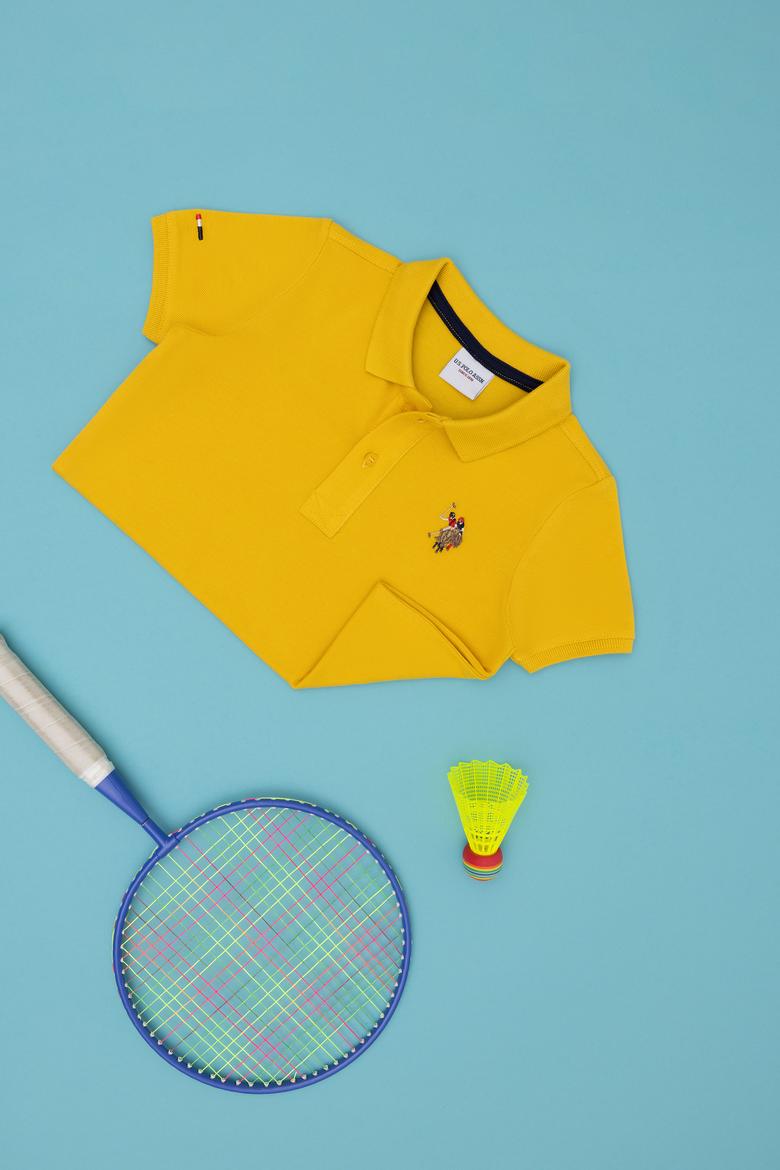 Erkek Çocuk Safran Basic Polo Yaka Tişört