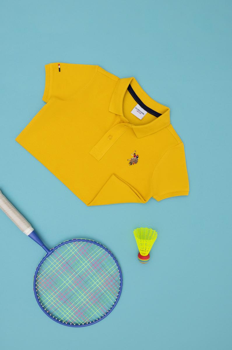 Erkek Çocuk Safran Basic Polo Yaka Tişört