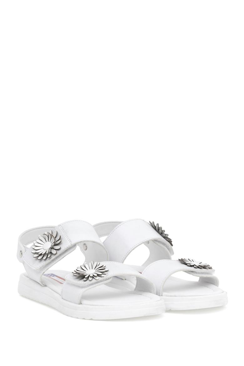 Kız Çocuk Beyaz Sandalet