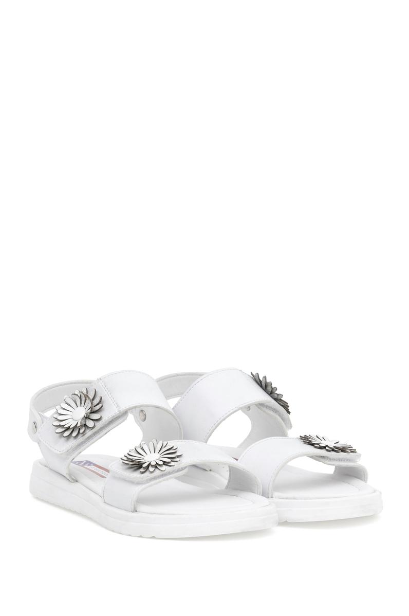 Kız Çocuk Beyaz Sandalet