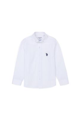 Erkek Çocuk Beyaz Uzun Kollu Basic Gömlek - 50288715011