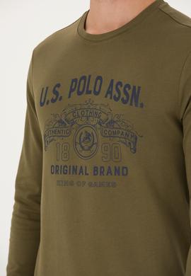 Erkek Haki Sweatshirt - 50270806043