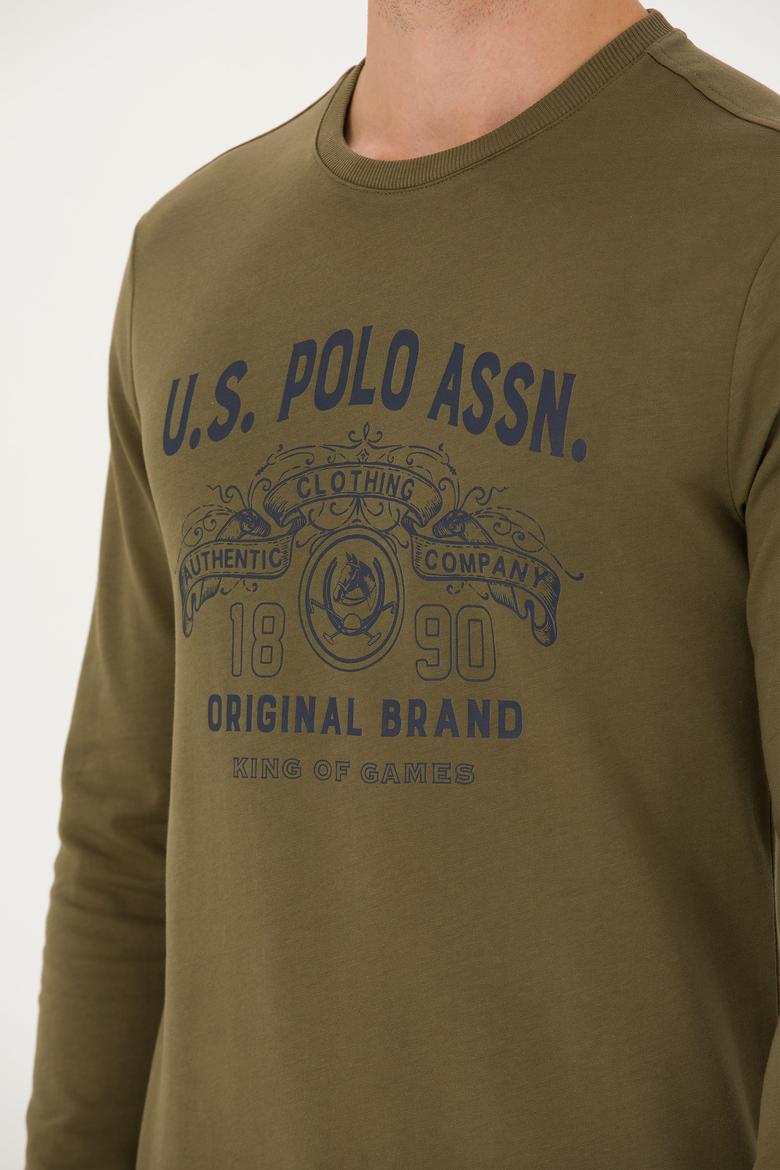 Erkek Haki Sweatshirt - 50270806043