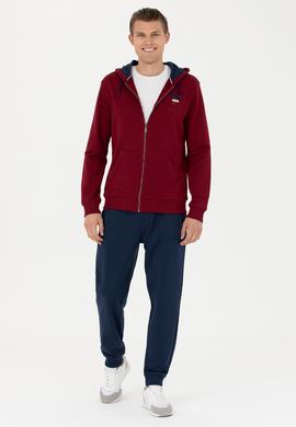 Erkek Bordo Örme Hırka - 50270751021