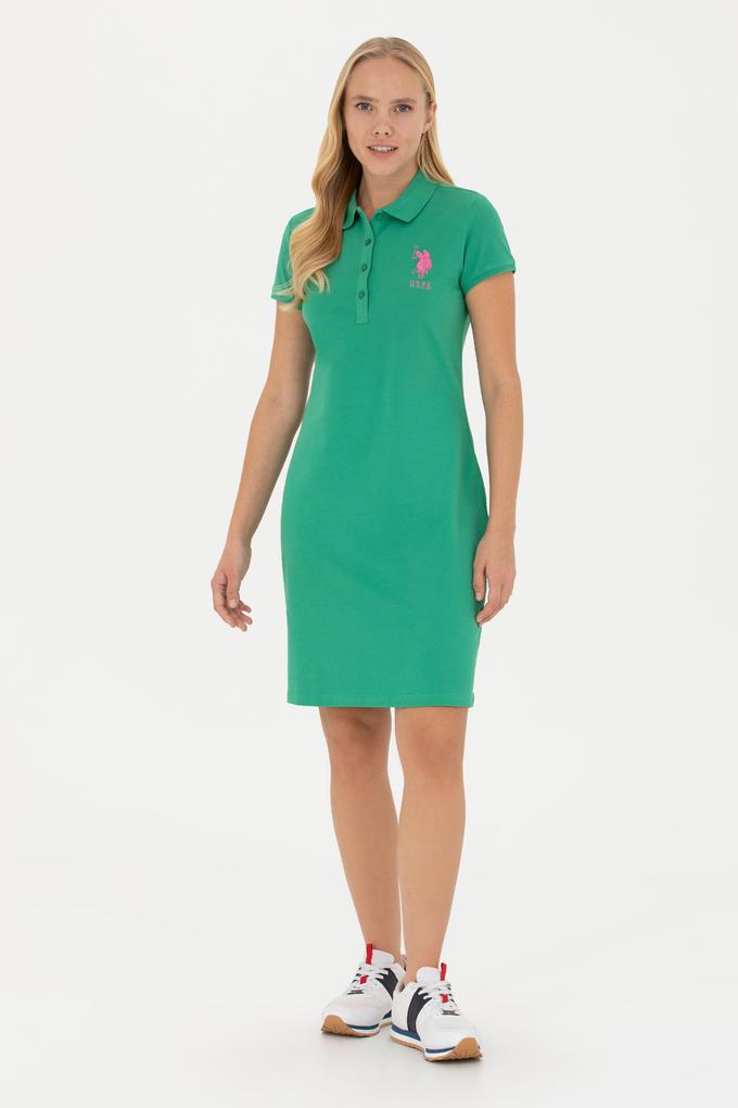 Kadın Yeşil Örme Elbise