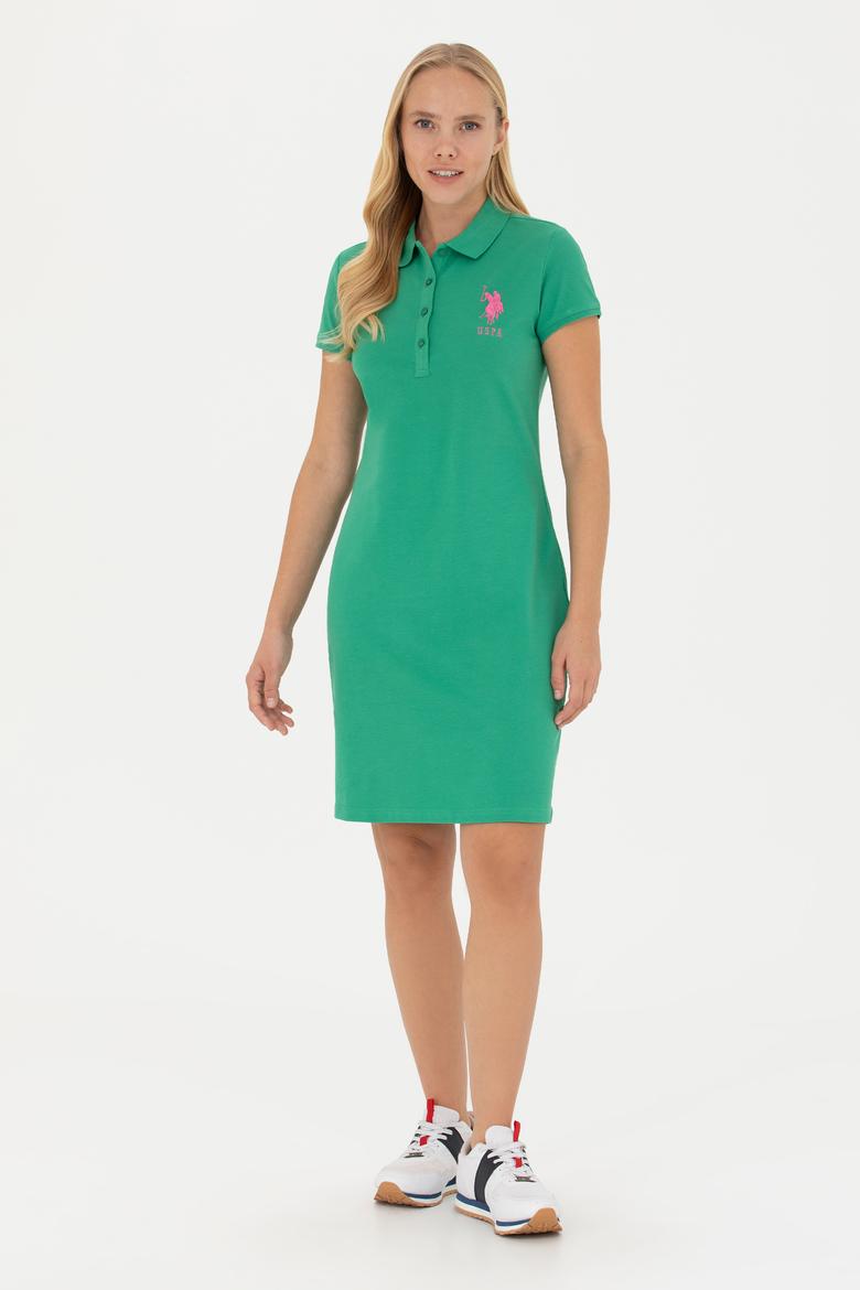 Kadın Yeşil Örme Elbise