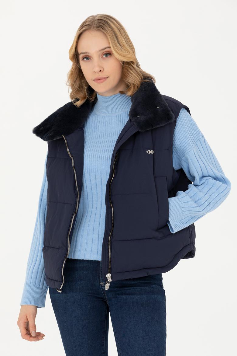 Kadın Lacivert Yelek