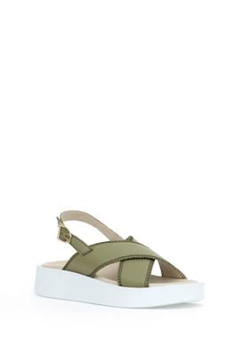 Kadın Yeşil Sandalet - 50267037019