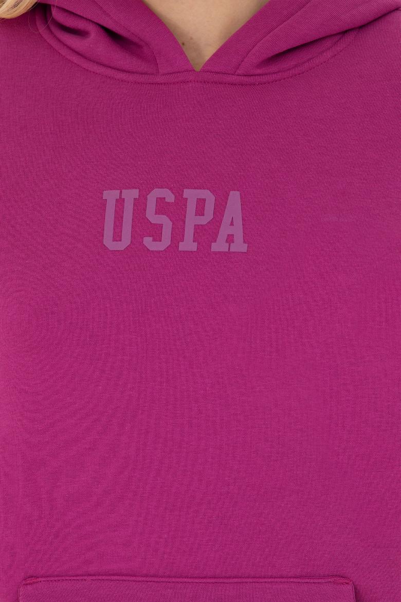 Kadın Menekşe Basic Kapüşonlu Sweatshirt - 50271557097