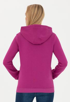 Kadın Menekşe Basic Kapüşonlu Sweatshirt - 50271557097