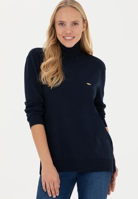 Kadın Lacivert Basic Kazak - 50251997016