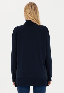 Kadın Lacivert Basic Kazak - 50251997016