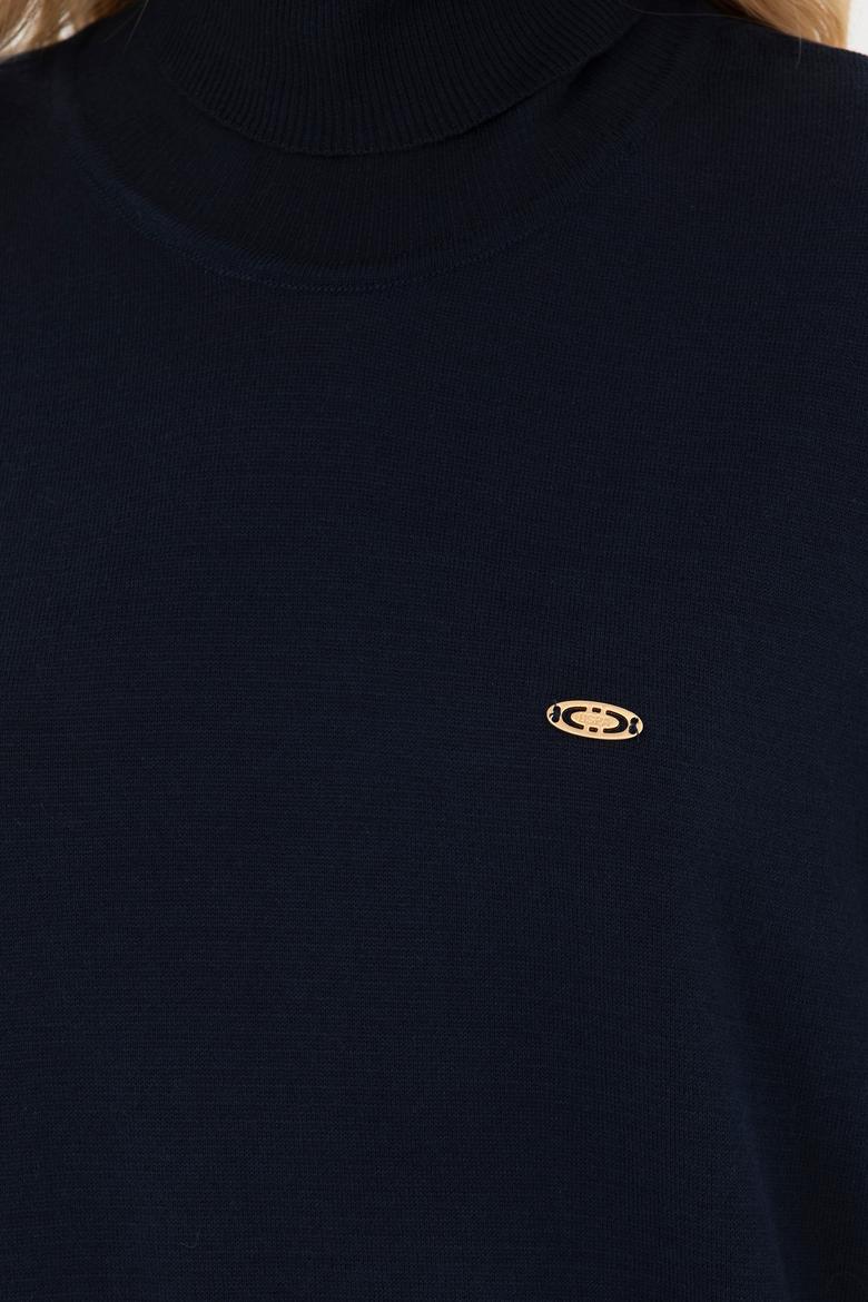 Kadın Lacivert Basic Kazak - 50251997016