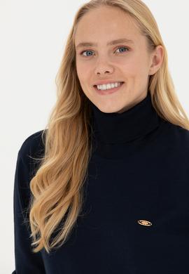 Kadın Lacivert Basic Kazak - 50251997016