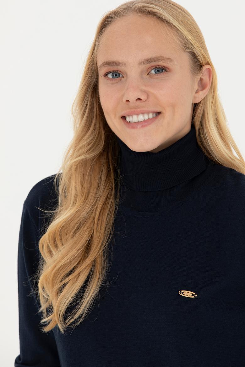 Kadın Lacivert Basic Kazak - 50251997016