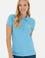 Kadın Turkuaz Basic Polo Yaka Tişört