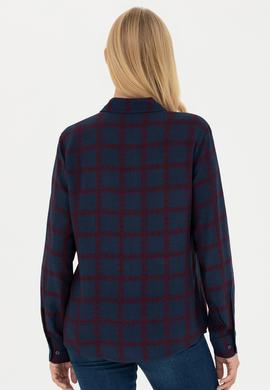 Kadın Lacivert Uzun Kollu Gömlek - 50272152011