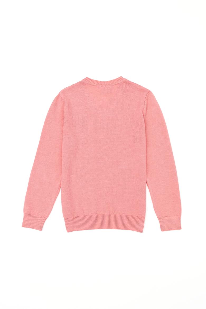 Kız Çocuk Somon Basic Kazak - 50255649031