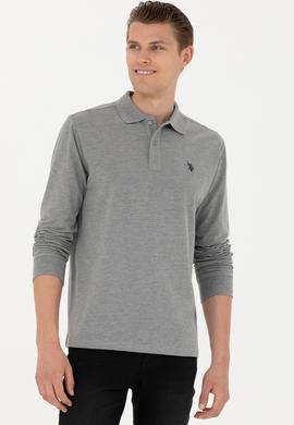 Erkek Gri Melanj Basic Sweatshirt - 50269405017