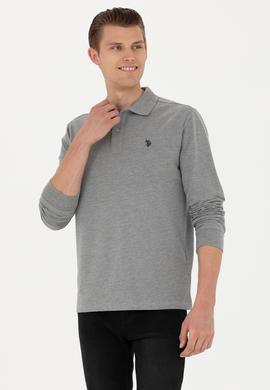 Erkek Gri Melanj Basic Sweatshirt - 50269405017