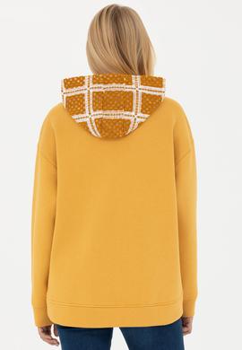 Kadın Hardal Sweatshirt - 50272151021