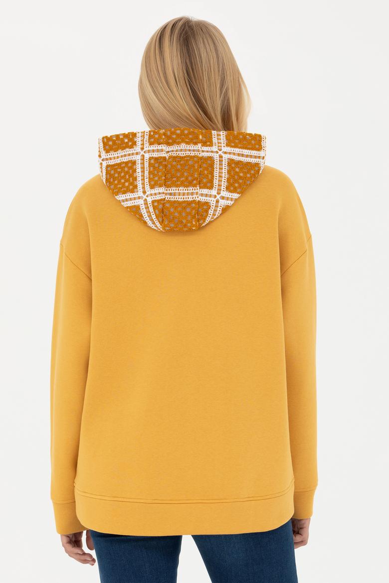 Kadın Hardal Sweatshirt - 50272151021