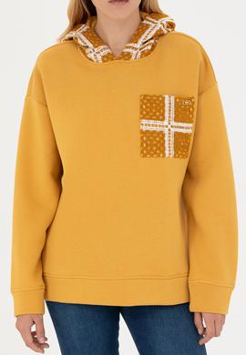 Kadın Hardal Sweatshirt - 50272151021