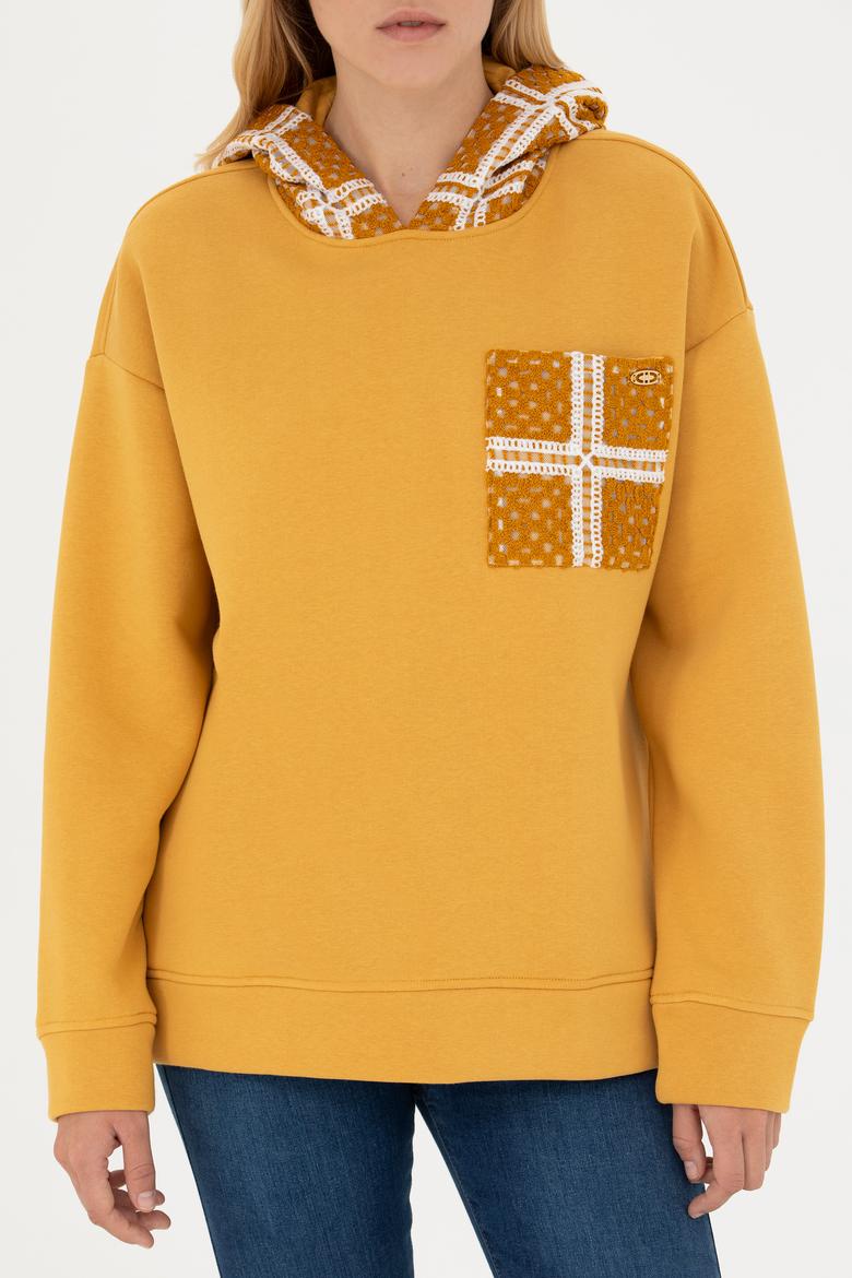 Kadın Hardal Sweatshirt - 50272151021