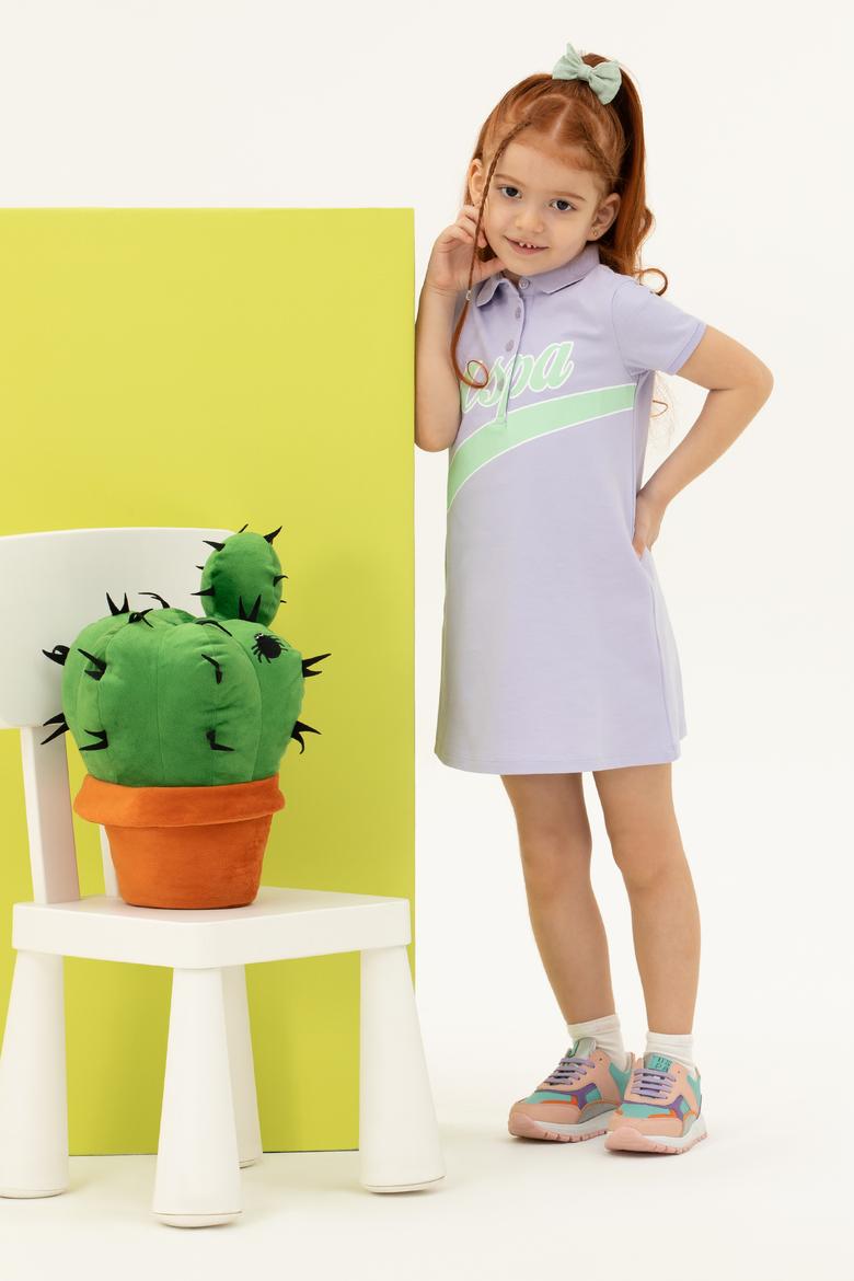 Kız Çocuk Lila Örme Elbise - 50249093007