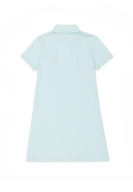 Kız Çocuk Su Yeşili Kısa Kol Örme Elbise - 50271860041