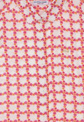 Kız Çocuk Turuncu Kısa Kollu Gömlek - 50270342009