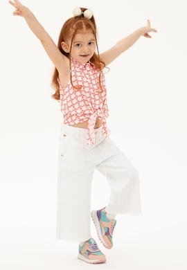 Kız Çocuk Turuncu Kısa Kollu Gömlek - 50270342009