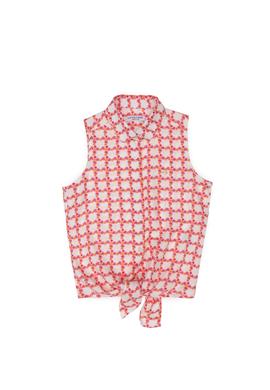 Kız Çocuk Turuncu Kısa Kollu Gömlek - 50270342009