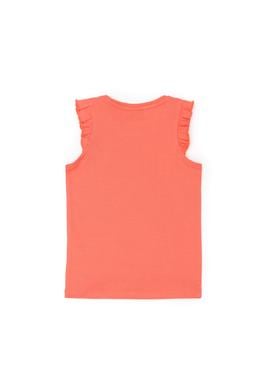 Kız Çocuk Somon Kolsuz Tişört - 50271883051